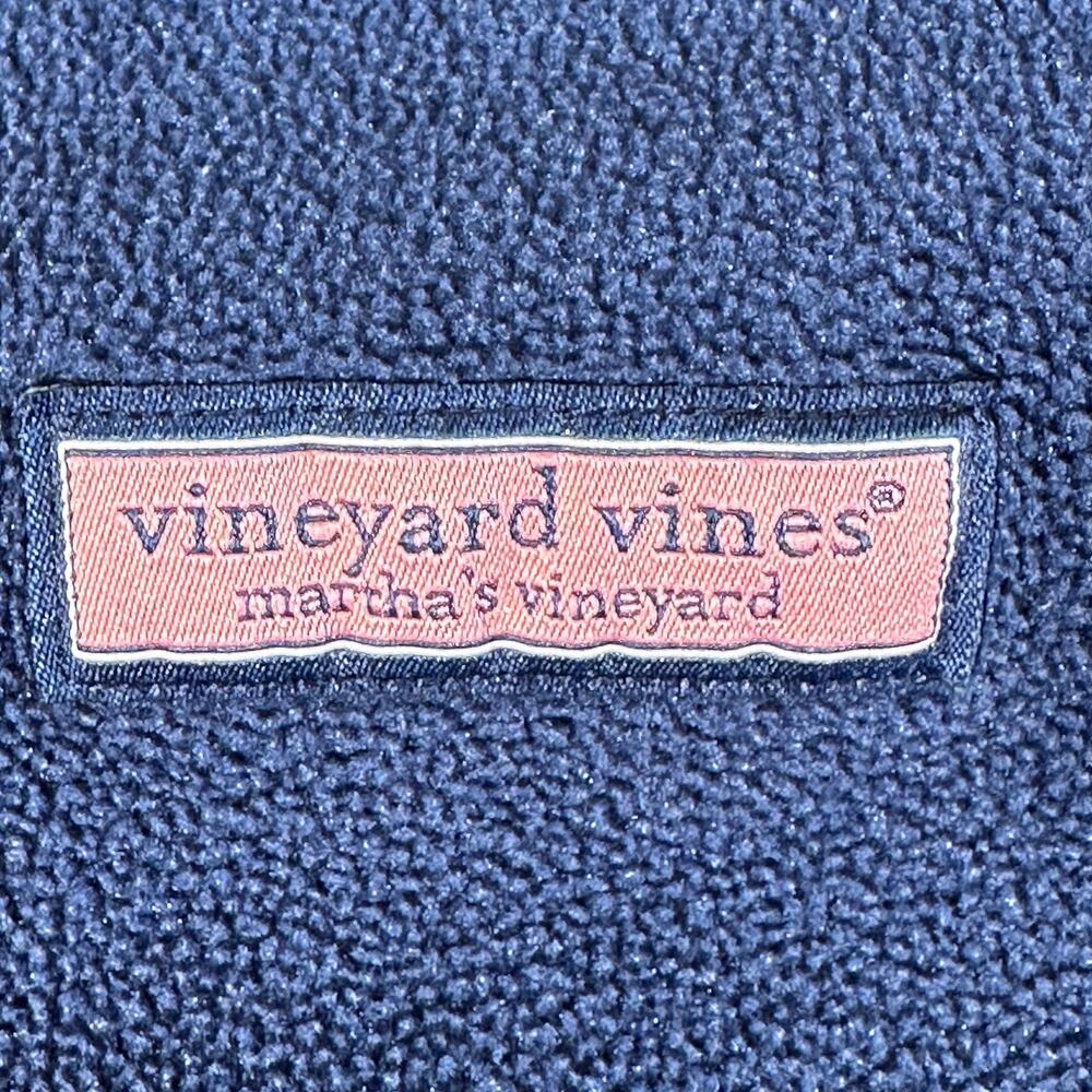 VINEYARD VINES womens fleece vest blue sz large sherpa Coastal Preppy Nautical - Picture 3 of 6